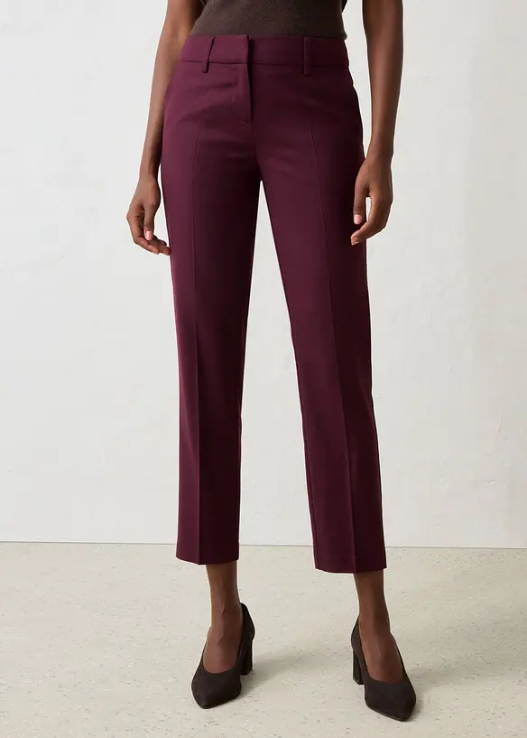 Pantaloni aderenti in misto lana morbido, bonprix