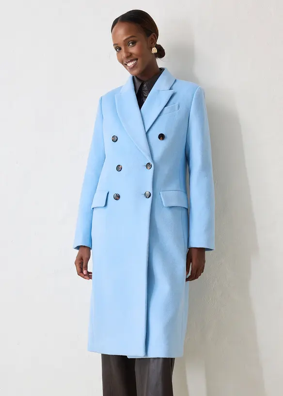 Cappotto stile blazer in morbido misto lana, bonprix