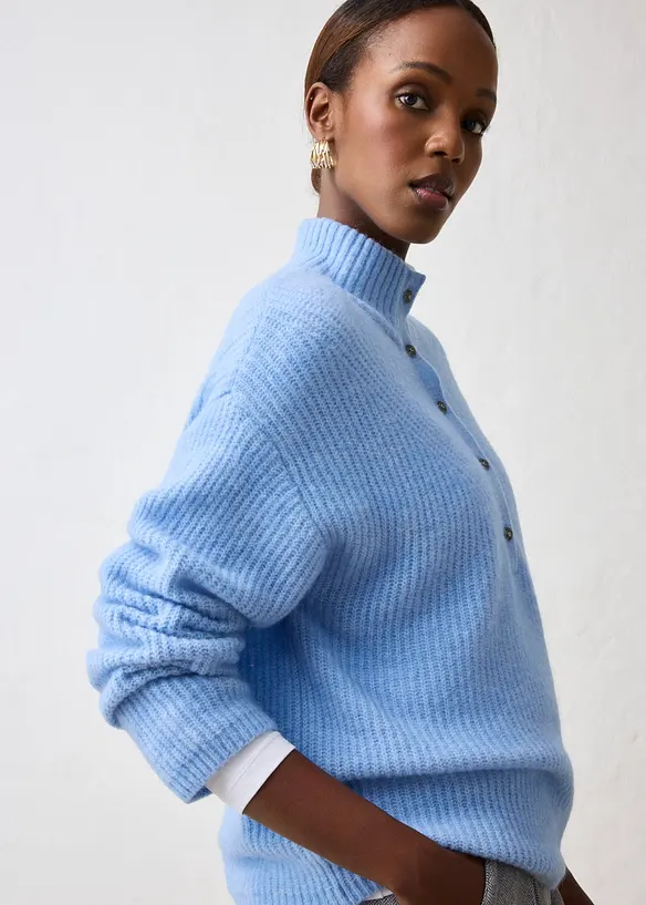 Maglione oversize con lana di alpaca, bonprix