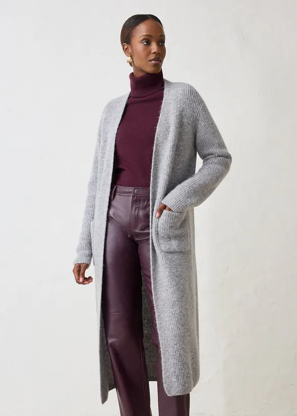 Maxi cardigan con fibra di alpaca, bonprix