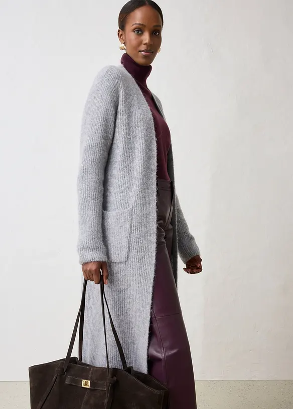 Maxi cardigan con fibra di alpaca, bonprix