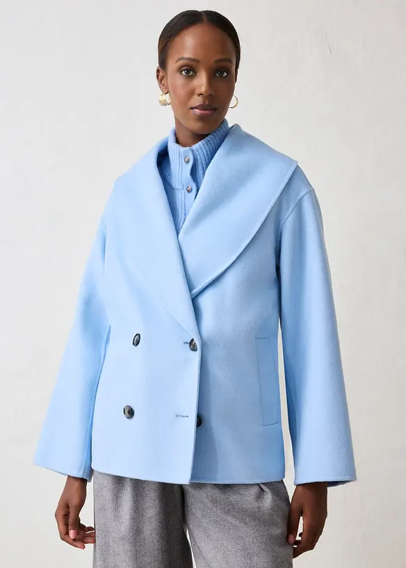 Giacca oversize in morbido misto lana, bonprix