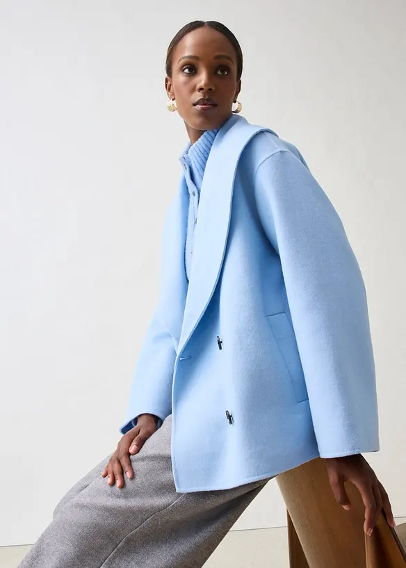 Giacca oversize in morbido misto lana, bonprix