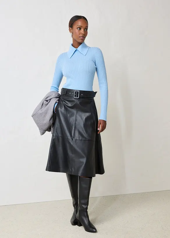 Maglione in filato fine di lana merino, bonprix