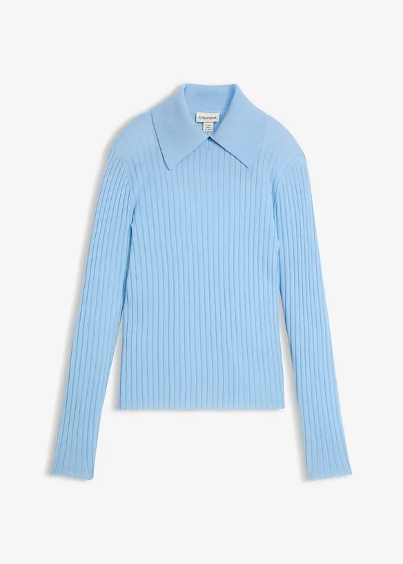 Maglione in filato fine di lana merino, bonprix
