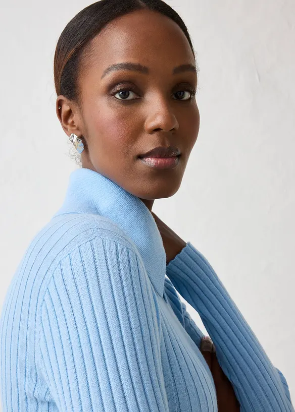 Maglione in filato fine di lana merino, bonprix