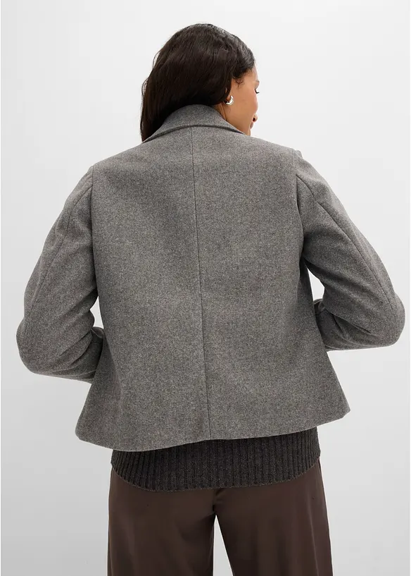 Giacca corta in simil lana, bonprix