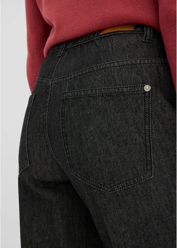 Jeans straight, vita media, bonprix