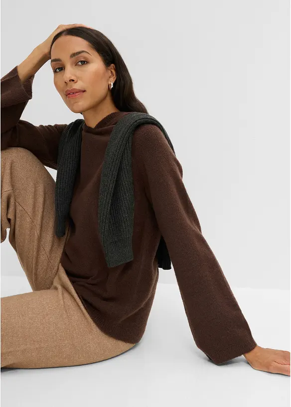Maglione con cappuccio, bonprix