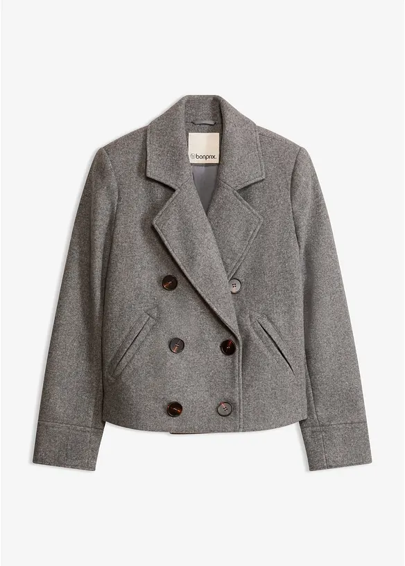 Giacca corta in simil lana, bonprix