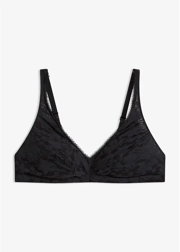 Bralette senza ferretto con materiale morbido, bonprix