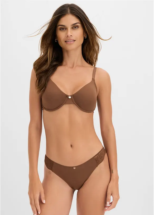 Reggiseno con ferretto e pizzo delicato (pacco da 2), bonprix