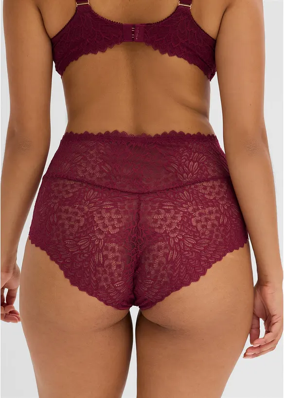 Panty a vita alta in pizzo delicato, bonprix