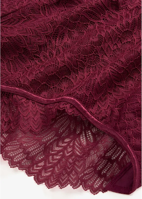 Panty a vita alta in pizzo delicato, bonprix