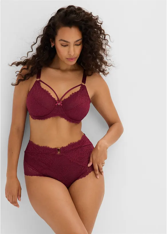 Panty a vita alta in pizzo delicato, bonprix