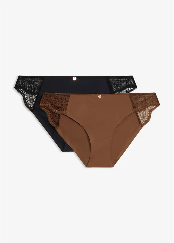 Mini slip con pizzo delicato (pacco da 2), bonprix