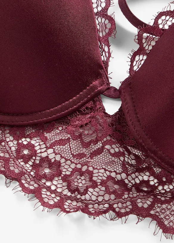 Reggiseno con coppe preformate e pizzo raffinato, bonprix