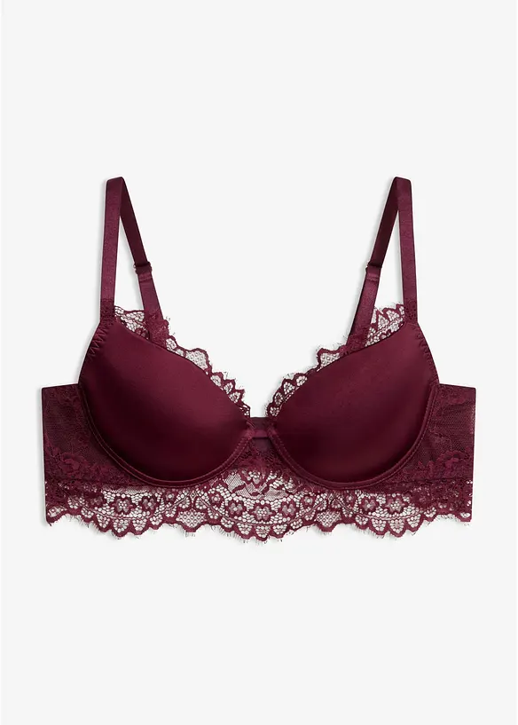 Reggiseno con coppe preformate e pizzo raffinato, bonprix