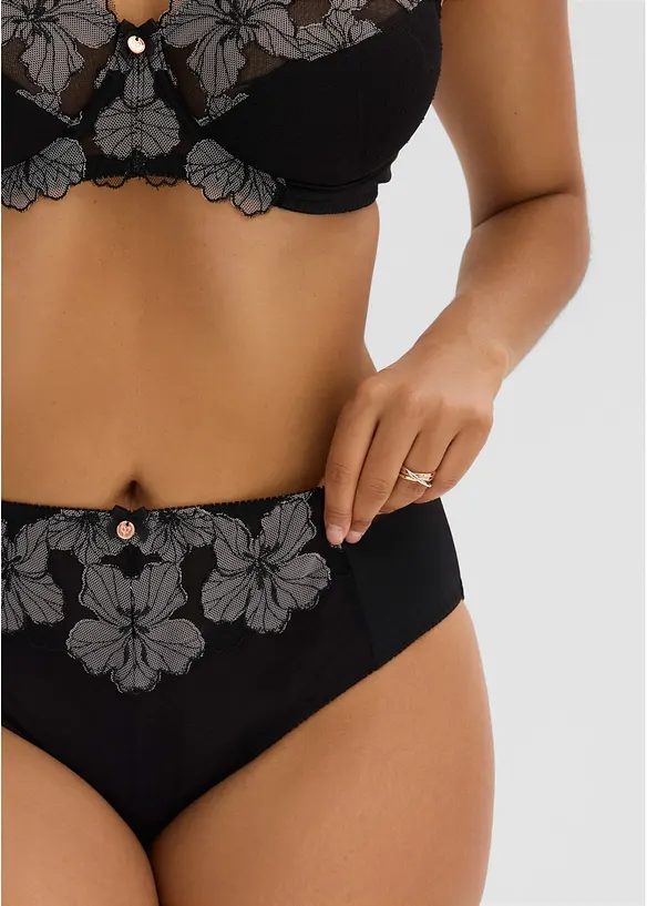 Slip alto con ricami pregiati, bonprix