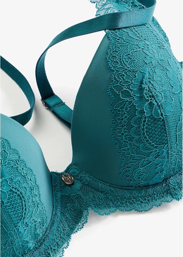 Reggiseno con coppe preformate e pizzo raffinato, bonprix