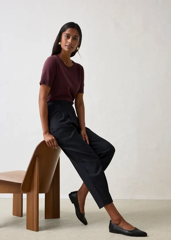 Pantaloni con percentuale di morbida lana, bonprix