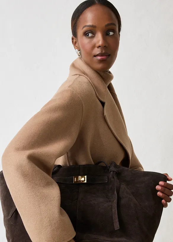 Cappotto in morbido misto lana, bonprix