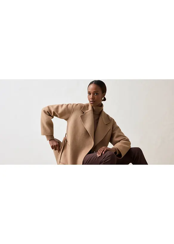 Cappotto in morbido misto lana, bonprix