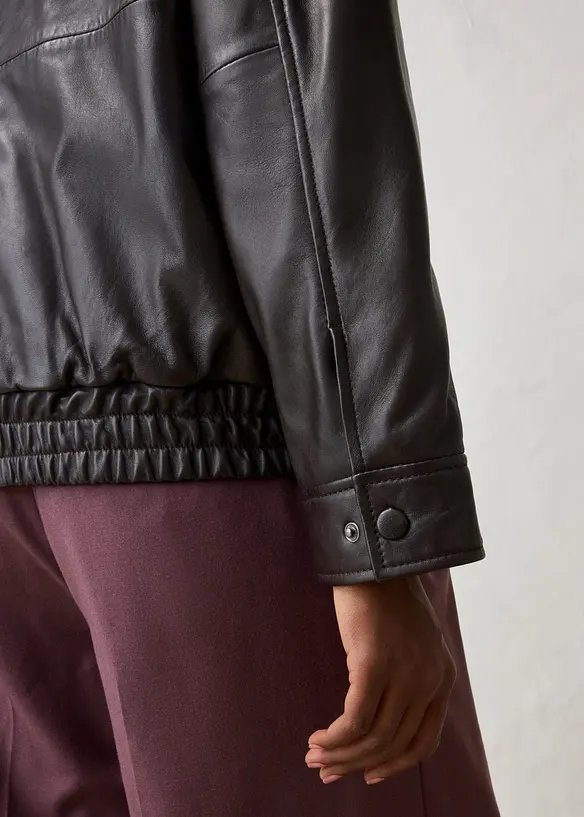 Bomber oversize in nappa d'agnello, bonprix