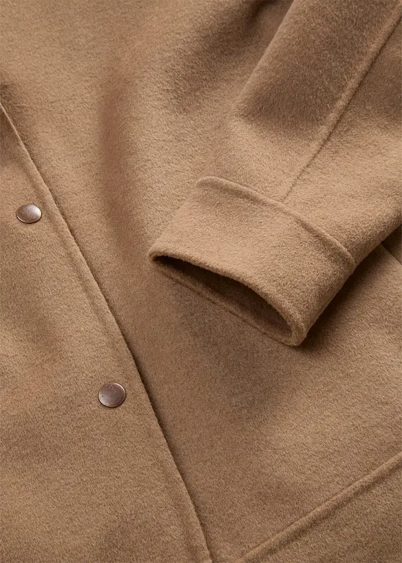 Bomber in misto lana morbido, bonprix