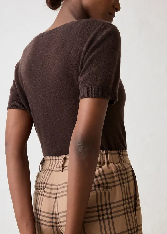 Pantaloni larghi con percentuale di morbida lana, bonprix