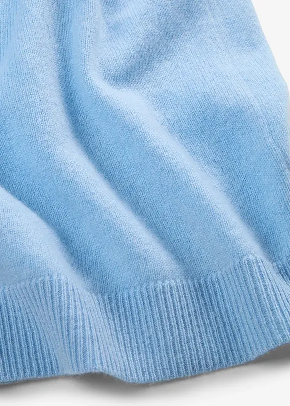 Maglione a maniche corte in puro cachemire con Good Cashmere Standard&reg;, bonprix