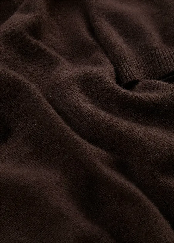 Maglione a maniche corte in puro cachemire con Good Cashmere Standard&reg;, bonprix