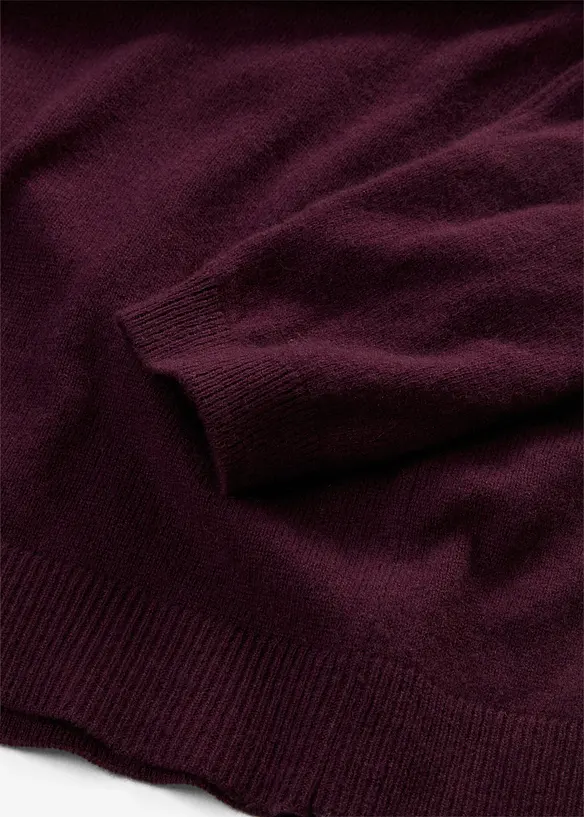 Maglione a collo alto in misto cachemire morbido con Good Cashmere Standard&reg;, bonprix