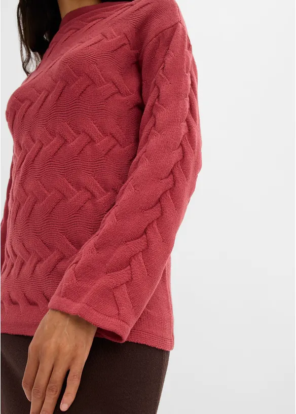 Maglione a trecce, bonprix