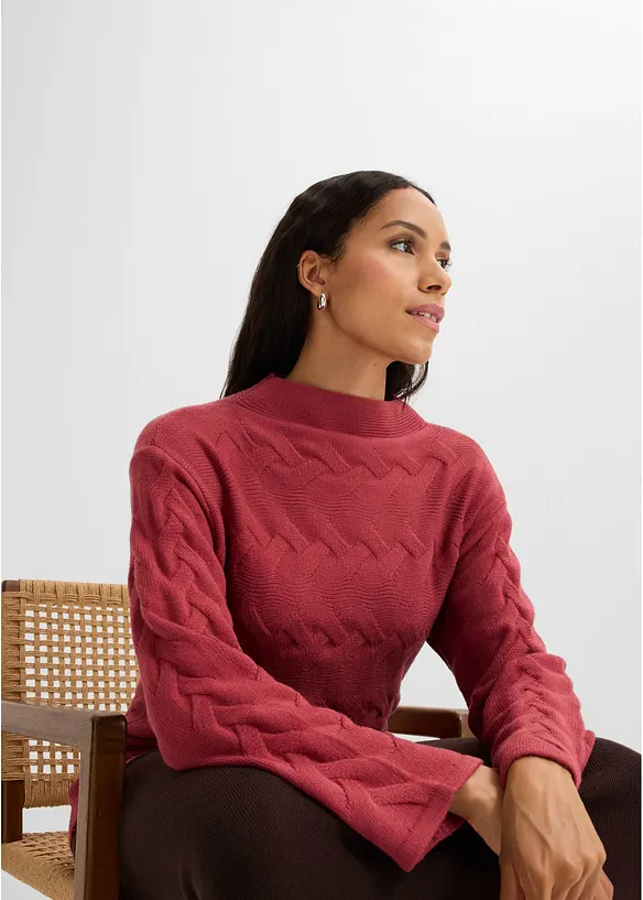 Maglione a trecce, bonprix