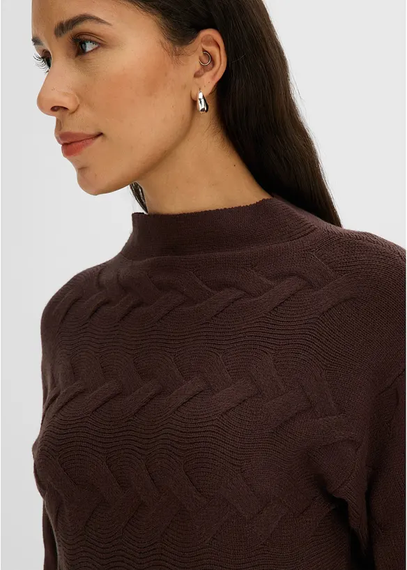 Maglione a trecce, bonprix