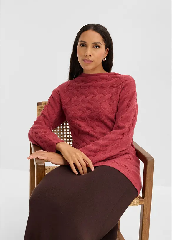Maglione a trecce, bonprix