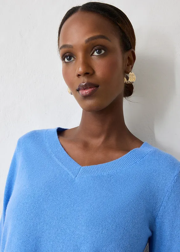 Maglione in misto cachemire morbido con Good Cashmere Standard&reg;, bonprix
