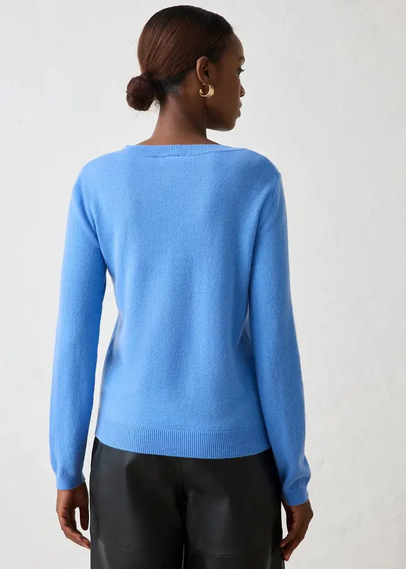 Maglione in misto cachemire morbido con Good Cashmere Standard&reg;, bonprix