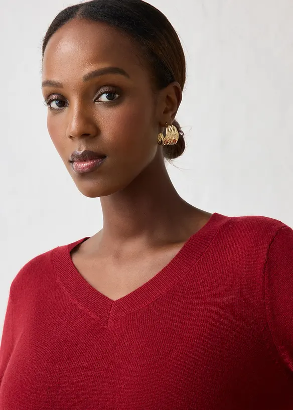 Maglione in misto cachemire morbido con Good Cashmere Standard&reg;, bonprix