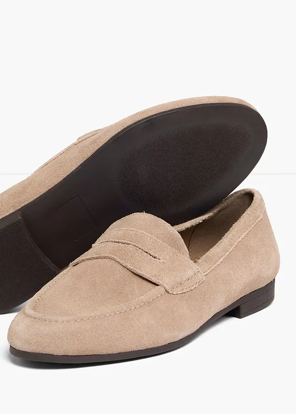 Mocassini in pelle, bonprix