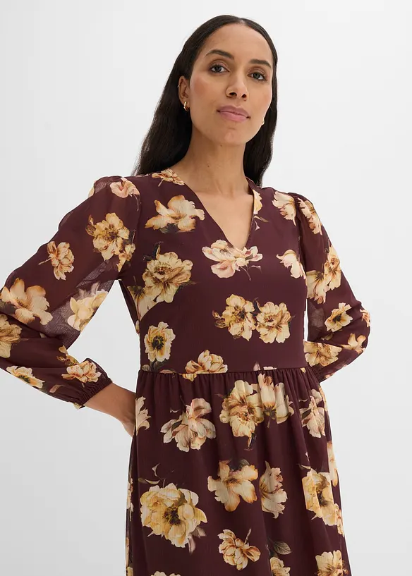 Abito midi fantasia, bonprix