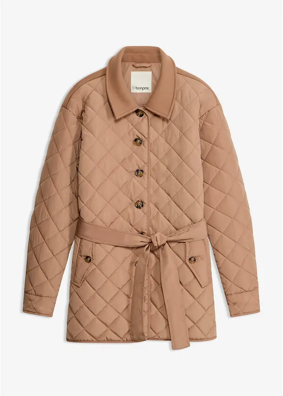 Giacca trapuntata leggera con materiali misti, bonprix