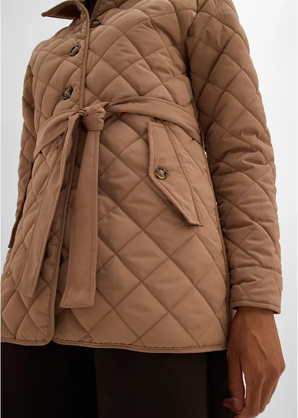 Giacca trapuntata leggera con materiali misti, bonprix