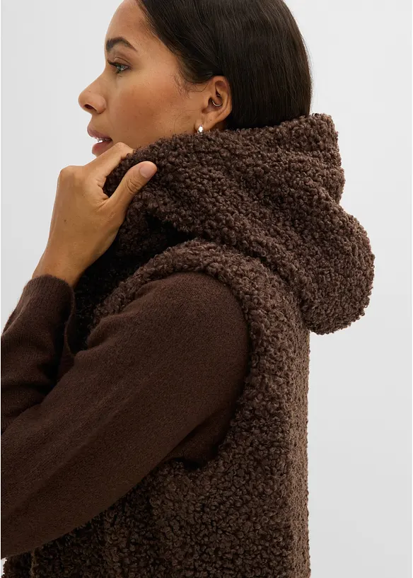 Gilet teddy, bonprix