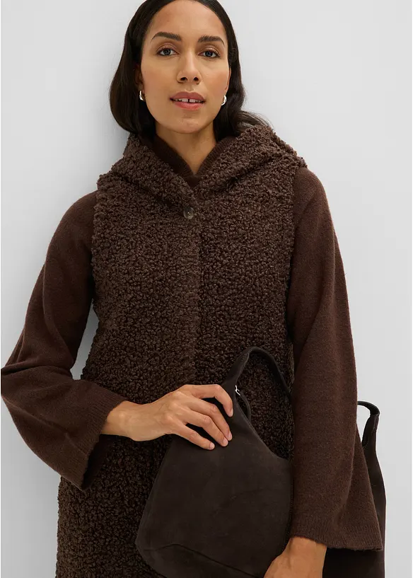 Gilet teddy, bonprix
