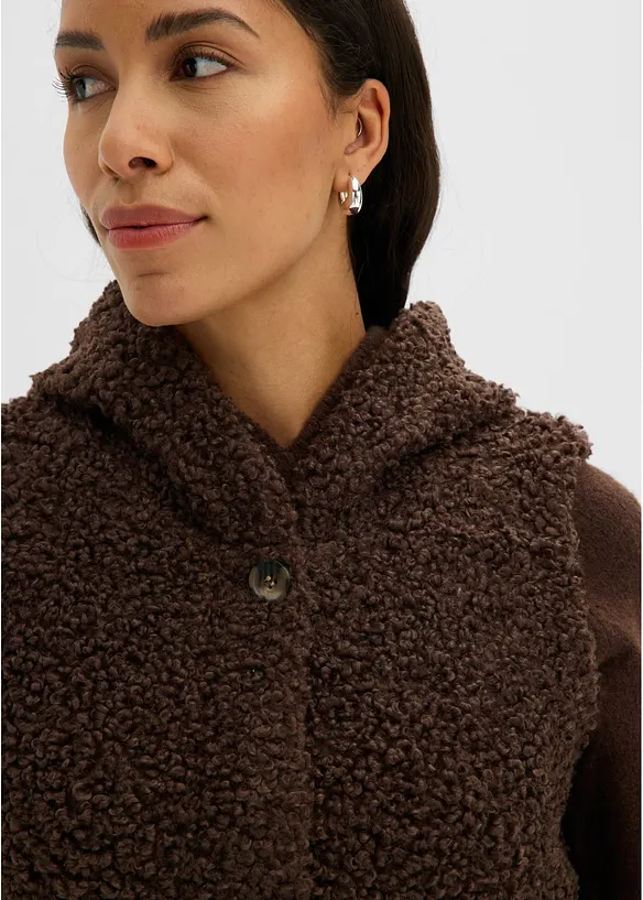 Gilet teddy, bonprix