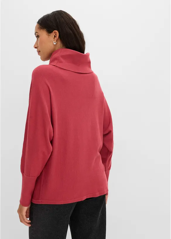 Maglione a collo alto in misto viscosa, bonprix