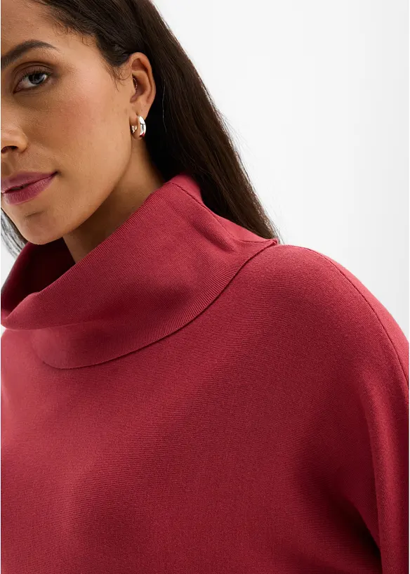 Maglione a collo alto in misto viscosa, bonprix