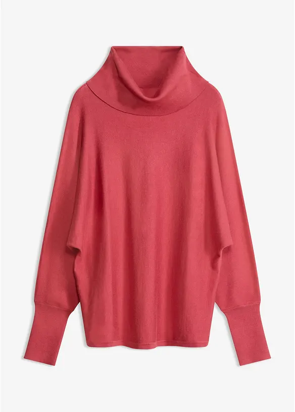 Maglione a collo alto in misto viscosa, bonprix